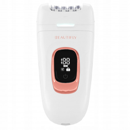 Депилатор 3в1 MultiSmooth Epil, 60 мин, 2 скорости, Мокро/сухо, LCD дисплей, USB-C/A, Бял/златист