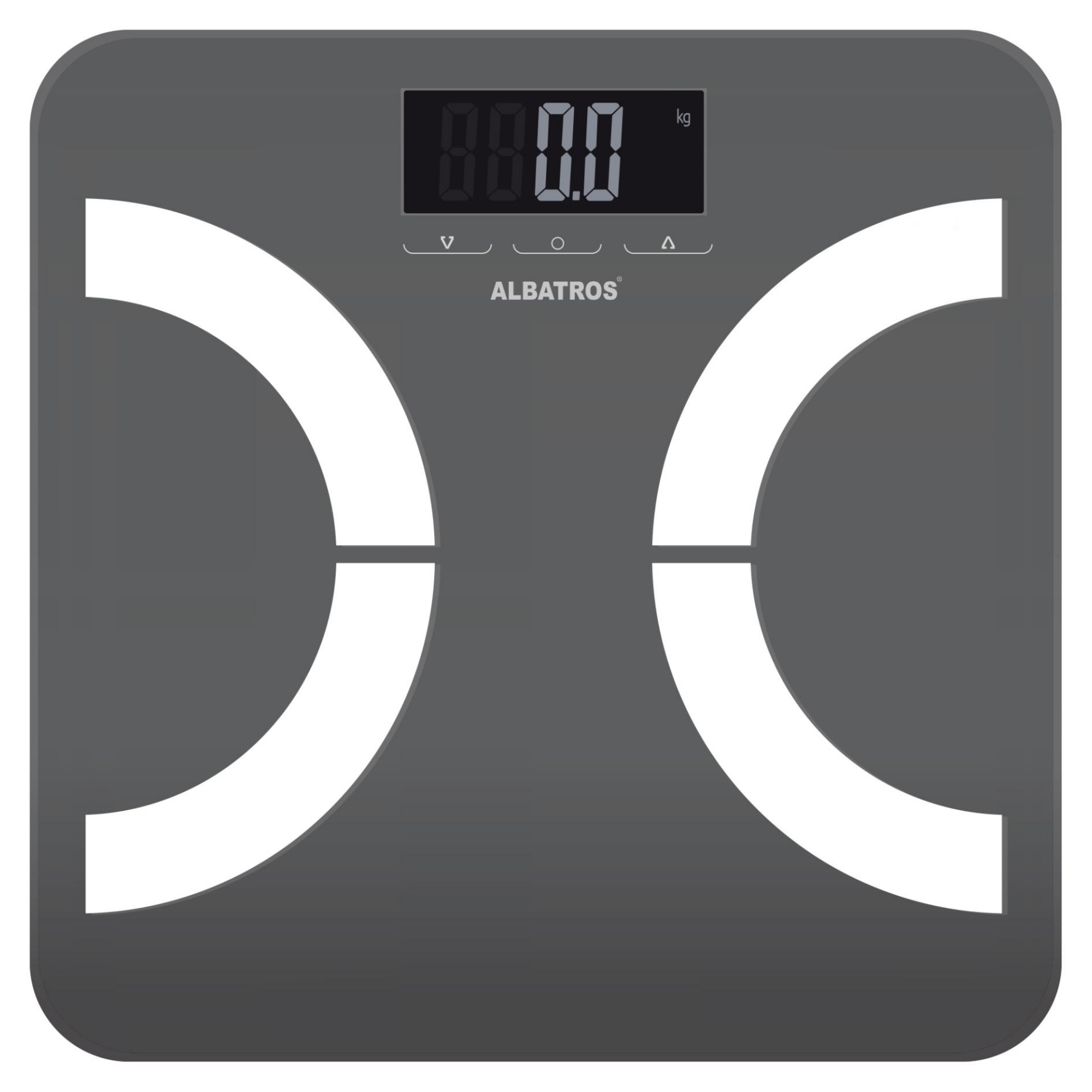 Кантар-анализатор Albatros Body Planner, До 180 кг, BIA, LED, kg/lb/st, Сив