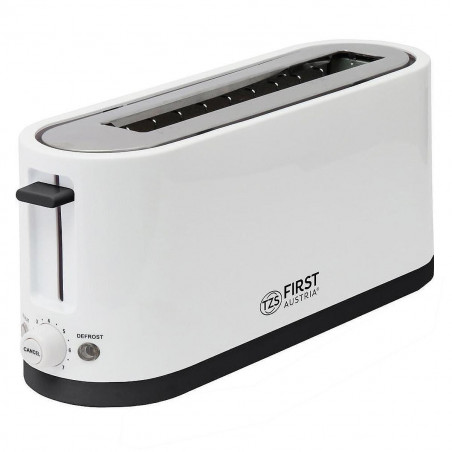 Prajitor de paine First Austria FA-5368-4, 900 W, Functie de decongelare, 38 cm, Alb