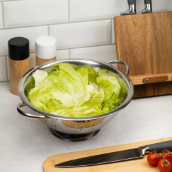 Strecuratoare bol Kinghoff KH 1238, 28 cm, Otel inoxidabil