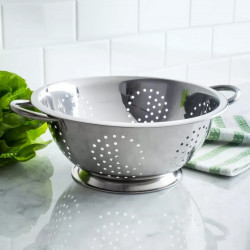 Kinghoff KH 1238 Colander with Handles, 28 cm, Stainless Steel