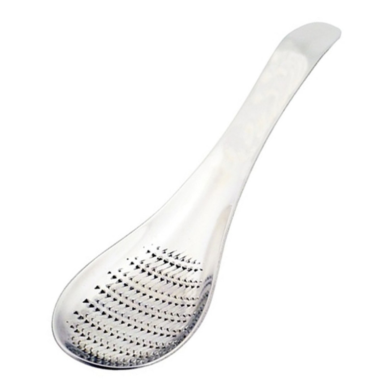 Lingura razatoare, strecuratoare, zdrobire Kinghoff KH 3187, 17 cm, Otel inoxidabil