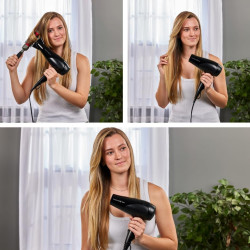 Remington Power Dry Ionic D3198 hajszárító, 2200 W, 2 sebességfokozat, 3 hőfok, ionizálás, fekete