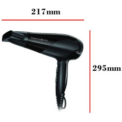 Πιστολάκι Μαλλιών Remington Power Dry Ionic D3198, 2200 W, 2 ταχύτητες, 3 θερμοκρασίες, ιονισμός, Μαύρο