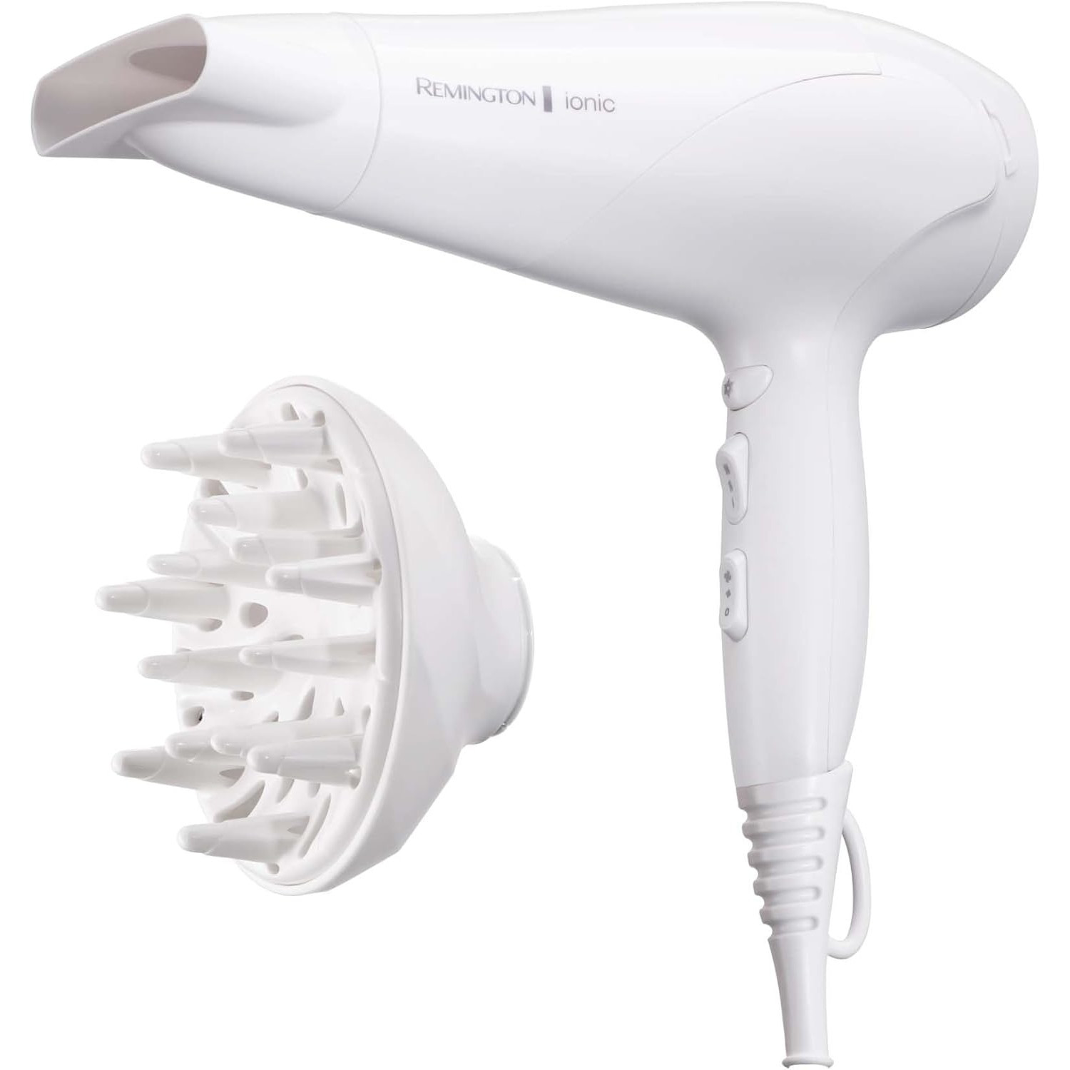 Сешоар Remington Power Dry Ionic D3199, 2200W, 2 скорости, 3 темп, Йонизация, Бял