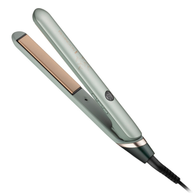 Ισιωτική μαλλιών Remington Botanicals S5860, 150-230 °C, 10 ρυθμίσεις θερμοκρασίας, BotaniCare, Advanced Ceramic, Πλάκες με εκχύλισμα μικροβαλσαμών, Πράσινο