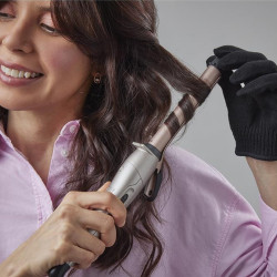 Σίδερο μαλλιών Remington Ci5318 Keratin Protect, κεραμική επίστρωση, 150-210 °C, εμπλουτισμένο με κερατίνη και αμυγδαλέλαιο, Μπρονζέ/ροζ χρυσό