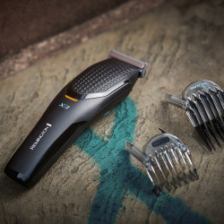 Remington HC3000 POWER X3 Hair Clipper, 45 min runtime, V3 motor, 0.5 mm – 2.4 cm, self-sharpening blades made of Japanese steel, Black