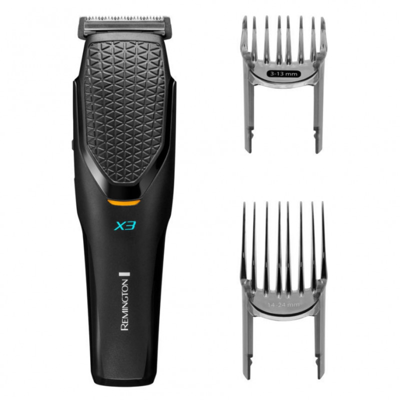 Машинка за подстригване Remington HC3000 POWER X3, 45 мин, V3 мотор, 0.5мм - 2.4 см, Самонаточващи остриета от японска стомана, Черен