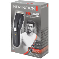 Μηχανή κουρέματος Remington HC5200 ProPower, 40 λεπτά, 0,5 mm - 4,2 cm, Αυτοακονιζόμενες λεπίδες από ατσάλι, Μαύρο