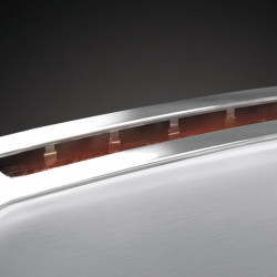 Prajitor de paine Russell Hobbs Adventure Oxford 21396-56, 1200 W, 2 felii, 1 compartiment, 6 trepte de prajire, Tava pentru firimituri, Otel inoxidabil