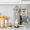 Aparat de facut inghetata 13in1 Ninja CREAMi Scoop & Swirl™ NC701EUSTGD, 800 W, 13 programe, Maneta cu 3 trepte pentru cornete, CreamiFit, Creamify, 2 cupe de 473 ml, Personalizare, Crem/Auriu