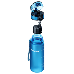 Aquaphor City 160026 Water Filter Bottle, 350 ml, Tritan, Activated Carbon, Aqualen, Locking Lid, Blue