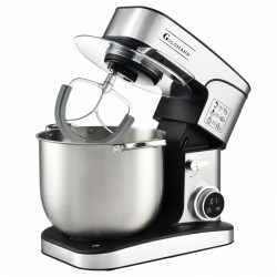 Mixer planetar Goldmann GM-1115DP, 3500 W, 16 l, 6 viteze + functie puls, Timer, Vas din oțel inoxidabil, LED, Otel inoxidabil