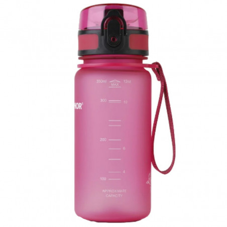 Aquaphor City 160024 Water Filter Bottle, 350 ml, Tritan, Activated Carbon, Aqualen, Locking Lid, Pink