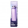 Aquaphor City 160042 Water Filter Bottle, 500 ml, Tritan, Activated Carbon, Aqualen, Locking Lid, Lavender