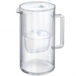 Aquaphor Glass 120021 vízszűrő kancsó, 2,5 l, üveg, számláló, magnézium-szűrő, fehér
