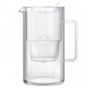 Cana filtrare apa Aquaphor Glass 120021, 2,5 l, Sticla, Contor, Filtru cu magneziu, Alb