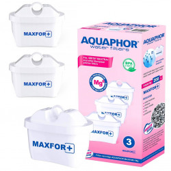 Set of 3 Aquaphor MAXFOR+ Mg 220006 Water Filters, 200 L, White