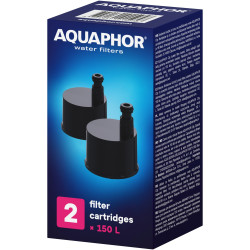 Set 2 filtre pentru sticla de apa Aquaphor City 270002, Negru