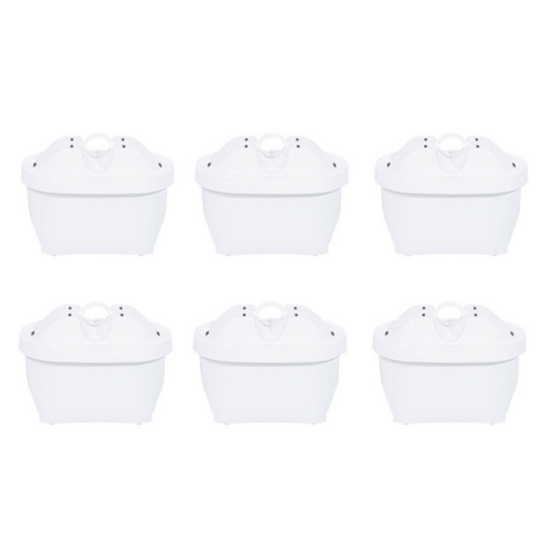 Set of 6 Aquaphor MAXFOR+ Mg 220008 Water Filters, 200 L, White
