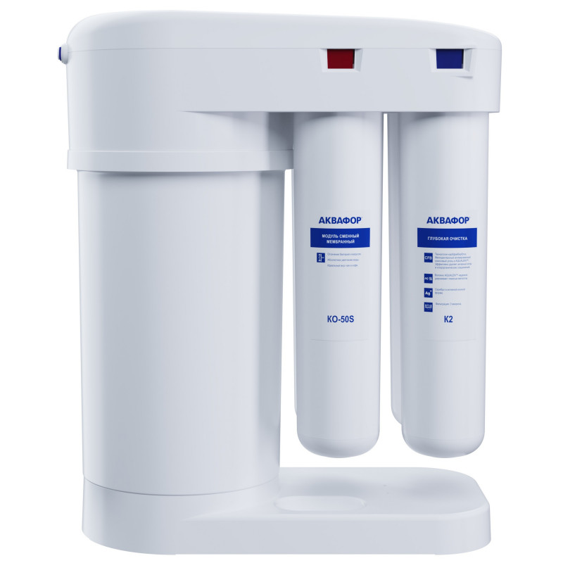 Филтрираща система за вграждане с обратна осмоза Aquaphor DWM-101S Morion 320003, 6.5 bar, 2 л/мин, Минерализация, Бял