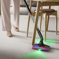 Dyson PencilVac Fluffycones Upright Vacuum Cleaner 492689-01, 55 AW, 30 min, 80 ml, 140,000 Hyperdymium™, Ultra-slim design, LED lighting, Black