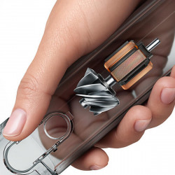 Κάθετη ηλεκτρική σκούπα Dyson PencilVac Fluffycones 492689-01, 55 AW, 30 λεπτά, 80 ml, 140000 Hyperdymium™, Εξαιρετικά λεπτή σχεδίαση, Φωτισμός LED, Μαύρο