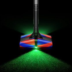 Dyson PencilVac Fluffycones Upright Vacuum Cleaner 492689-01, 55 AW, 30 min, 80 ml, 140,000 Hyperdymium™, Ultra-slim design, LED lighting, Black