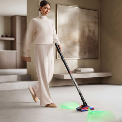 Dyson PencilVac Fluffycones Upright Vacuum Cleaner 492689-01, 55 AW, 30 min, 80 ml, 140,000 Hyperdymium™, Ultra-slim design, LED lighting, Black