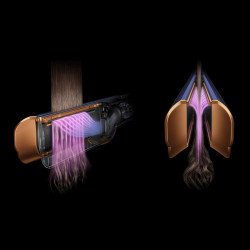 Dyson HT01 Airstrait RdVe/Gd 596931-01 Hair Straightener, 1600W, Max 140°C, Ionization, 6 heat settings, Hair-friendly, Copper coating, LCD display, Red velvet/gold