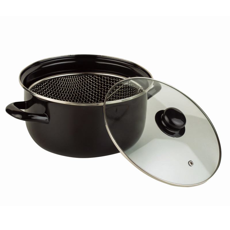 copy of Oala cu cos de prajire Rosberg R51213J, 24 cm, 4.5L, Email, Inducție, Negru