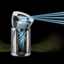 Dyson Purifier Big+Quiet Formaldehyde BP02 Air Purifier 304511-01 Wht/Slv, 50W, 100 m², 90 l/s, 10 speeds, 2 airflow modes, LCD display, Quiet operation, White/Silver
