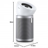 Dyson Purifier Big+Quiet Formaldehyde BP02 Air Purifier 304511-01 Wht/Slv, 50W, 100 m², 90 l/s, 10 speeds, 2 airflow modes, LCD display, Quiet operation, White/Silver