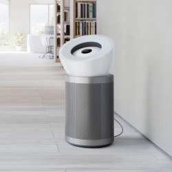Καθαριστής αέρα Dyson Purifier Big+Quiet Formaldehyde BP02 304511-01 Λευκό/Ασημί, 50 W, 100 m², 90 l/s, 10 ταχύτητες, 2 ρεύματα αέρα, οθόνη LCD, αθόρυβη λειτουργία, Λευκό/Ασημί