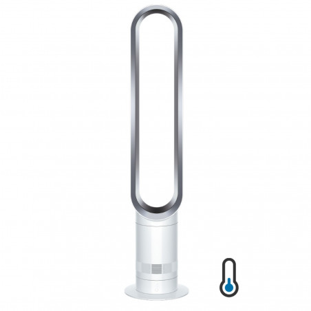 Ανεμιστήρας Dyson Cool™ AM07 300912-01, 56 W, 500 l/s, 10 ταχύτητες, Air Multiplier™, ταλάντωση 70°, χρονοδιακόπτης, λευκό/ασημί