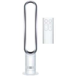 Въздушен охладител Dyson Cool™ AM07 300912-01, 56W, 500 l/s, 10 скорости, Air Multiplier™, Осцилация 70°, Таймер, Бял/сребрист