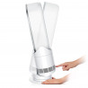 Dyson AM15 Hot+Cool 586340-01 2-in-1 fűtő- és hűtőberendezés, 35 m², 10 sebességfokozat, 70°-os lengés, LCD-kijelző, felborulás elleni védelem, Air Multiplier™, fehér/ezüst