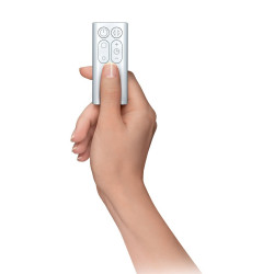 Dyson AM15 Hot+Cool 586340-01 2-in-1 fűtő- és hűtőberendezés, 35 m², 10 sebességfokozat, 70°-os lengés, LCD-kijelző, felborulás elleni védelem, Air Multiplier™, fehér/ezüst