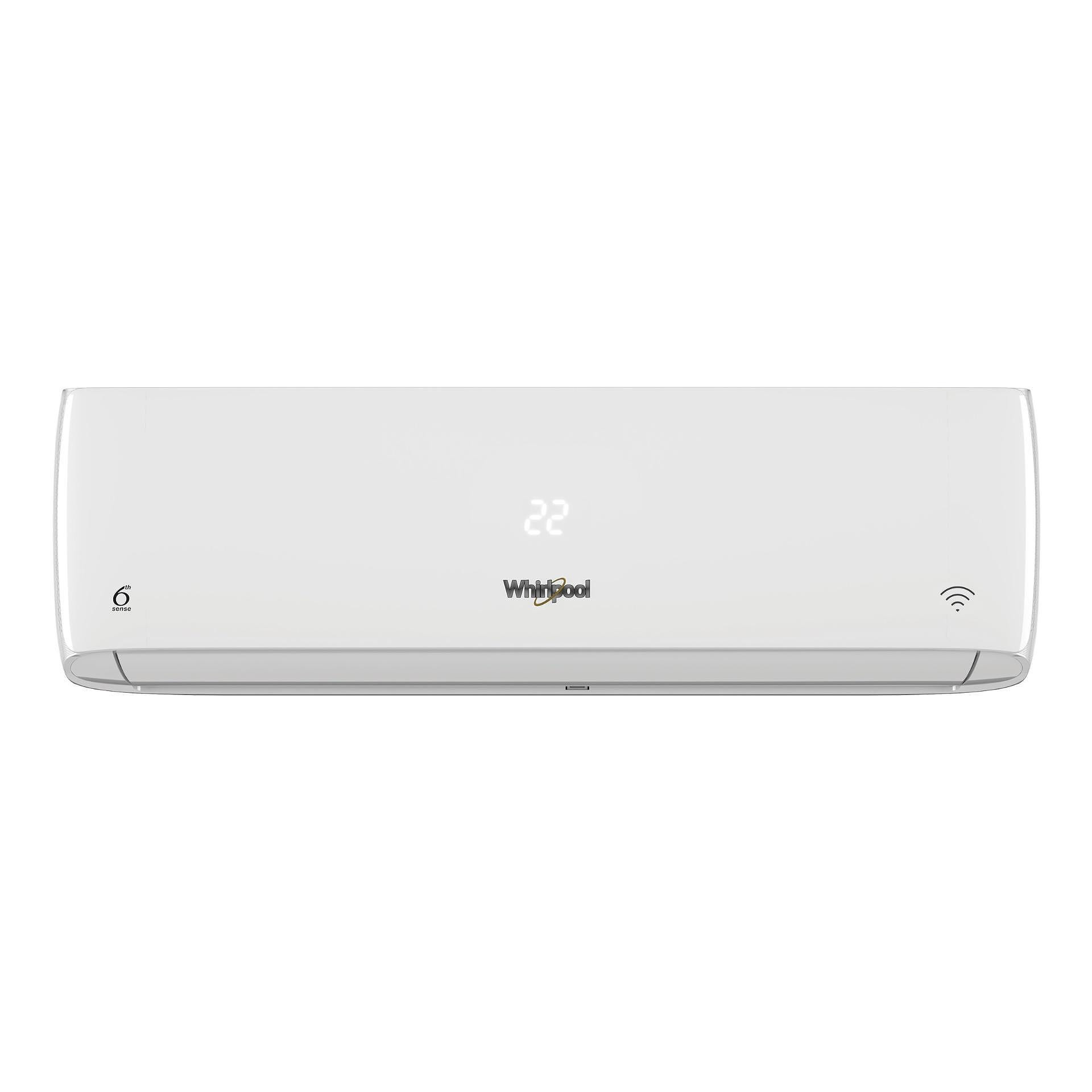 Aparat de aer conditionat Whirlpool SPICR309WF, 9000 BTU, 25 m², A++, Wi-Fi, 6TH SENSE, HEPA, Alb