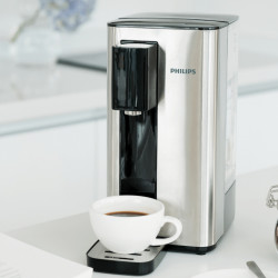 Диспенсър за филтриране и загряване на вода Philips ADD5906S/10, 2200W, 2.2 л, 5-38°C, Micro X-Clean Softening+, Инокс/черен