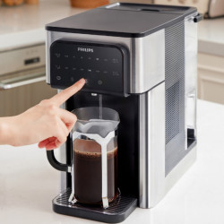 Philips ADD5980S/10 vízszűrő és vízmelegítő, 2200 W, 0,6 bar, 2,8 l, Micro X-Clean, 5–30 °C, BPA-mentes, rozsdamentes acél/fekete