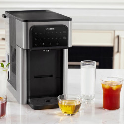 Philips ADD5980S/10 Water Filter and Heater, 2200W, 0.6 bar, 2.8 L, Micro X-Clean, 5–30°C, BPA-free, Stainless Steel/Black