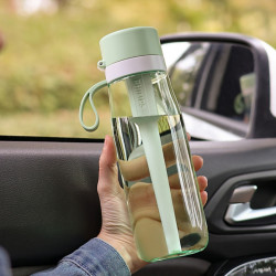 Philips GoZero Daily AWP2731GNR/58 Water Filter Bottle, 660 ml, 5–38°C, BPA-free Tritan, AWP285, Green