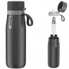 Philips GoZero Daily AWP2771GRR/58 Water Filter Bottle, 550 ml, 18/8 Stainless Steel, Vacuum Insulation, Double-Walled, Gray