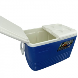 Cutie frigorifica Atlantic 1008729, 60 l, Racire pasiva, 8 suporturi pentru pahare, Albastru