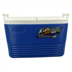 Cutie frigorifica Atlantic 1008729, 60 l, Racire pasiva, 8 suporturi pentru pahare, Albastru