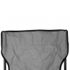 Muhler 1009262 kemping szék, 52×52×82 cm, 100 kg-ig, összecsukható, szürke