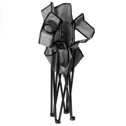 Къмпинг стол Muhler 1009262, 52х52х82 см, До 100 кг, Поставка за чаша, Сгъваем, Сив