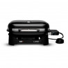 Gratar electric Weber Lumin Compact WB91010979DL, 2200 W, 315 °C MAX, Grill din fonta emailate cu portelan, Negru